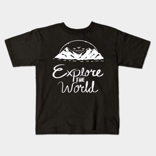 Let's travel Your Life is the best Adventure Explore the world travel lover summer spring Kids T-Shirt